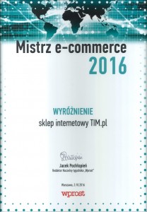 Dyplom Mistrzowie e-commerce (Medium)
