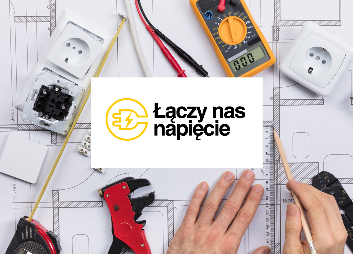 Logo "Łączy nas napięcie"
